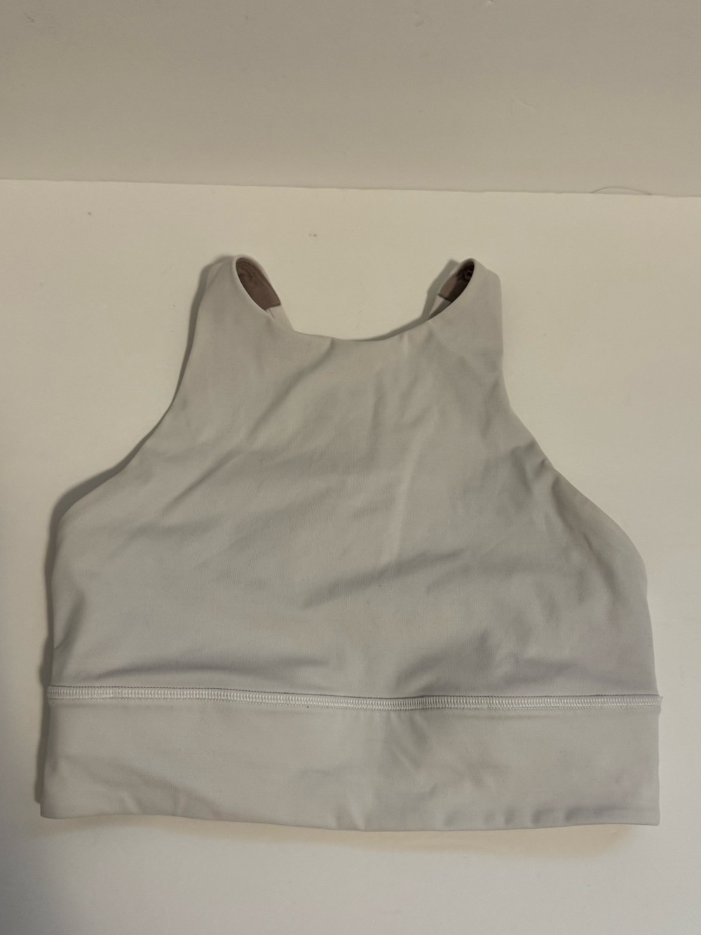lululemon Energy High-Neck Longline Bra -Size 6, White